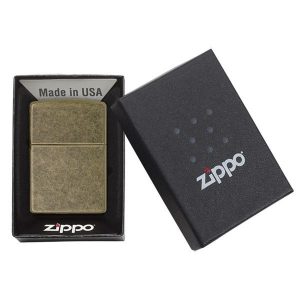 bật lửa zippo màu vàng đồng chính hãng