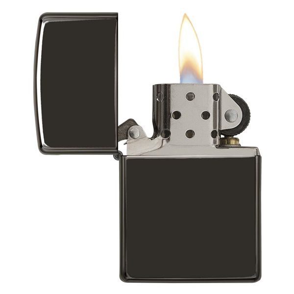 bật lửa zippo màu đen chính hãng