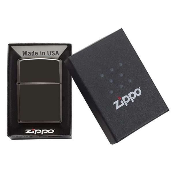 bật lửa zippo màu đen chính hãng