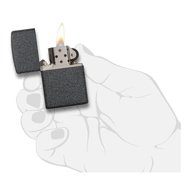 bật lửa zippo màu grey chính hãng