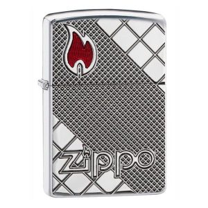 Bật lửa zippo họa tiếc cao cấp màu bạc