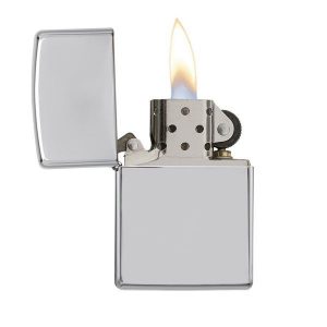 bật lửa zippo họa tiếc màu bạc chính hãng