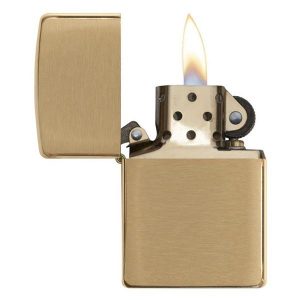 bật lửa zippo họa tiếc màu vàng chính hãng