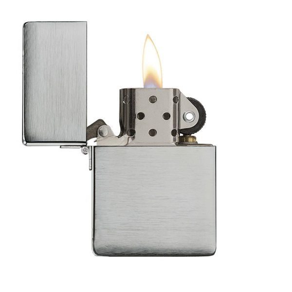 bật lửa zippo họa tiếc màu bạc chính hãng