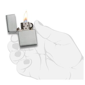 bật lửa zippo họa tiếc màu bạc chính hãng