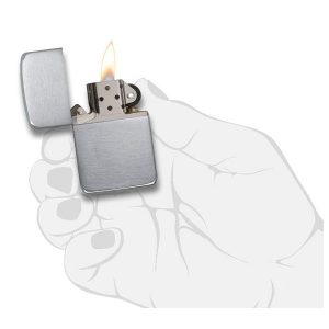 bật lửa zippo họa tiếc màu bạc chính hãng