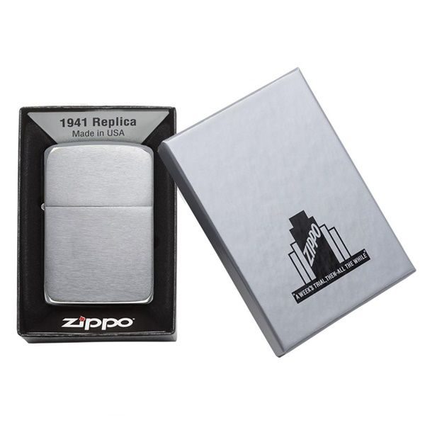 bật lửa zippo họa tiếc màu bạc chính hãng