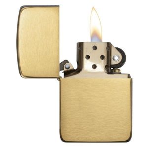 bật lửa zippo họa tiếc màu vàng chính hãng