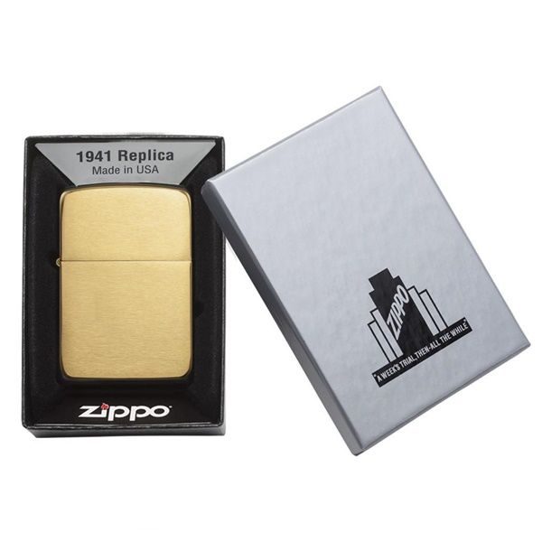 bật lửa zippo họa tiếc màu vàng chính hãng