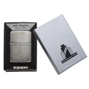 bật lửa zippo họa tiếc màu xám chính hãng