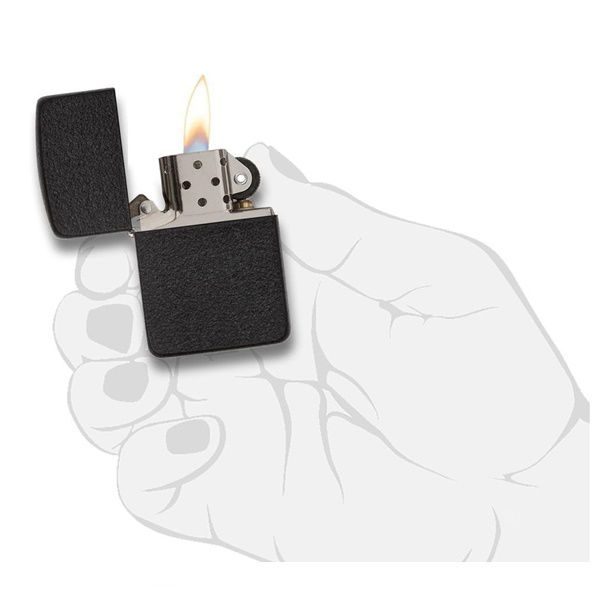 bật lửa zippo họa tiếc màu đen chính hãng