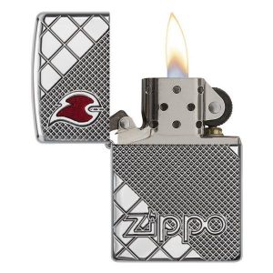 bật lửa zippo họa tiếc màu bạc chính hãng