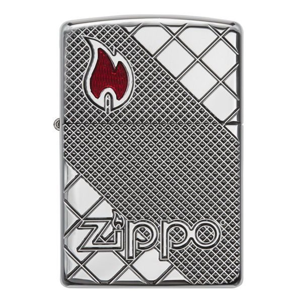 bật lửa zippo họa tiếc màu bạc chính hãng