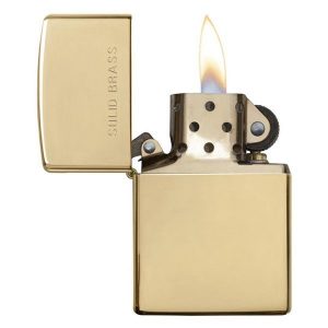 bật lửa zippo họa tiếc màu vàng chính hãng