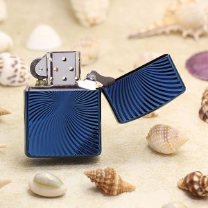 bật lửa zippo họa tiếc màu xanh dương