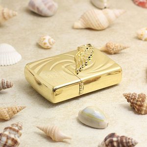 bật lửa zippo họa tiếc màu vàng