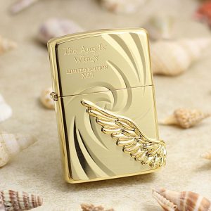 bật lửa zippo họa tiếc màu vàng