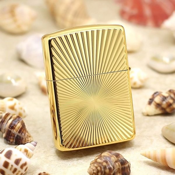 bật lửa zippo họa tiếc màu vàng