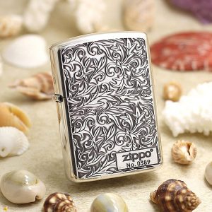 bật lửa zippo họa tiếc màu vàng