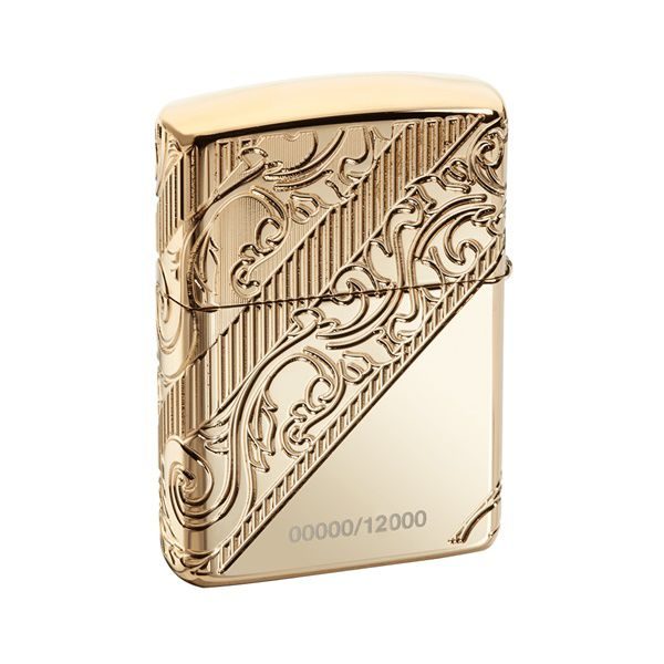 bật lửa zippo họa tiếc màu vàng đồng