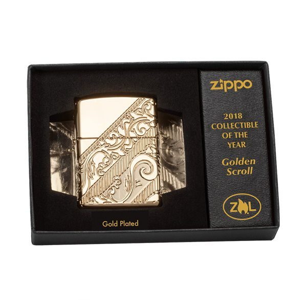 bật lửa zippo họa tiếc màu vàng đồng