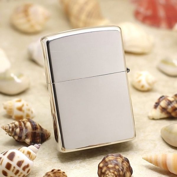 bật lửa zippo màu bạc