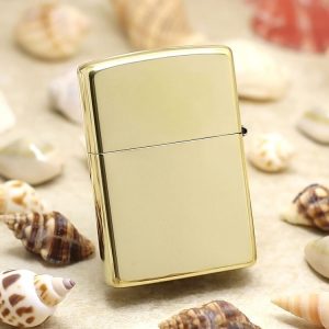 bật lửa zippo họa tiếc màu vàng