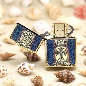 bật lửa zippo họa tiếc màu vàng