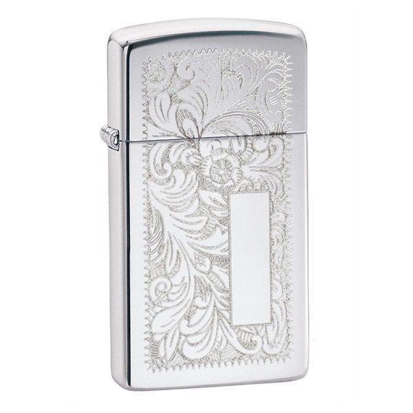 bật lửa zippo cao cấp họa tiết màu bạc